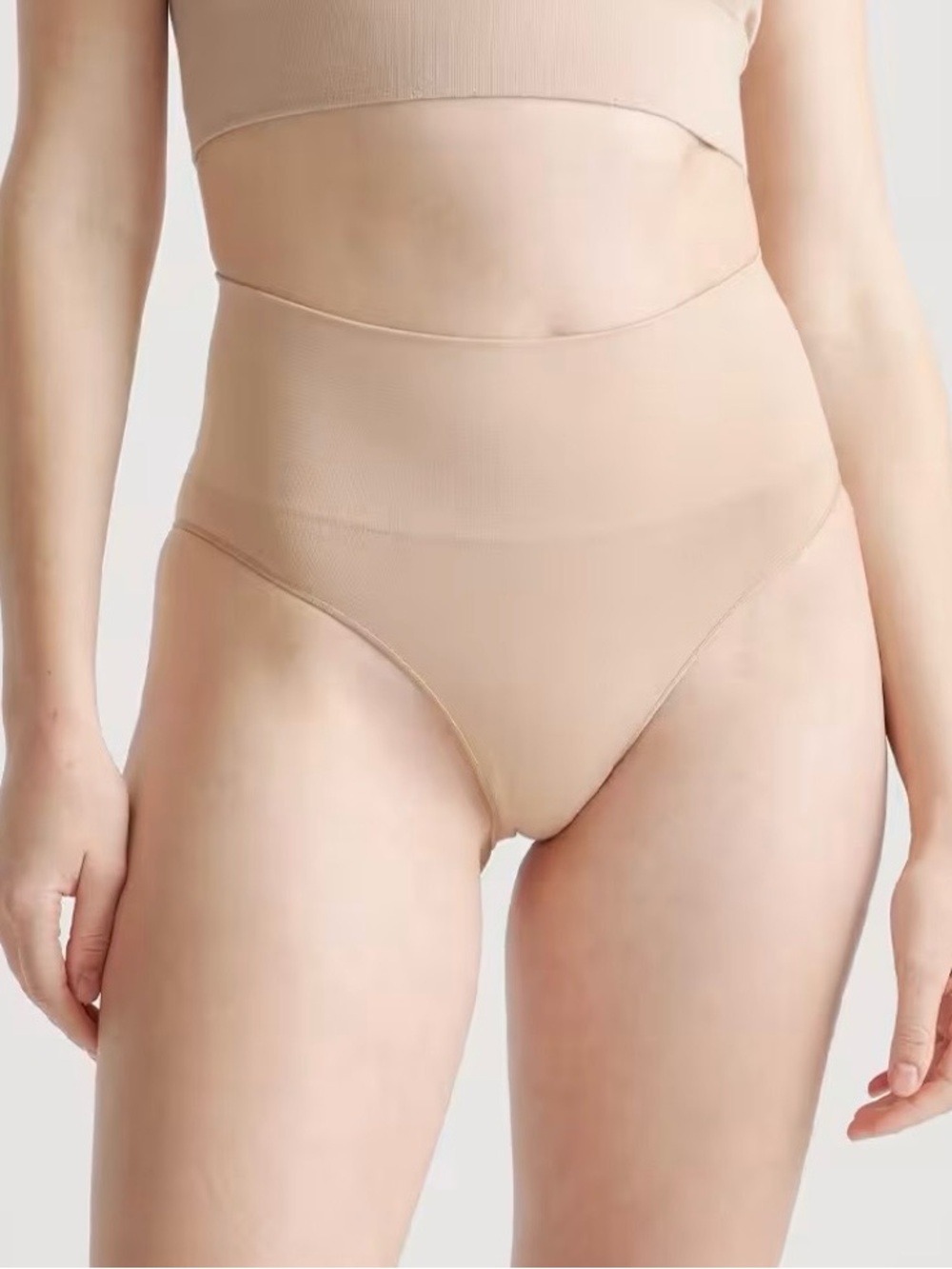 NWT Quince High-Waist Shaping Briefs in Nude One set of 3